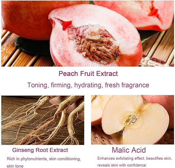 Peach Extract Fruit Acid Exfoliating Body Scrub For Smooth Bright Skin