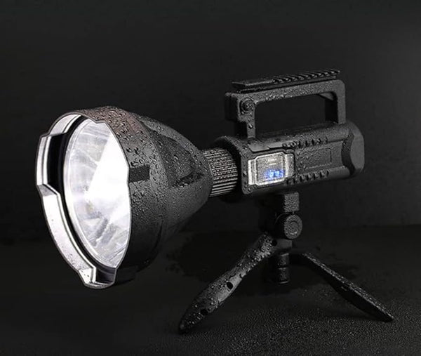 Portable LED Flashlight with IPX6 Weather-Resistant Outdoor Use