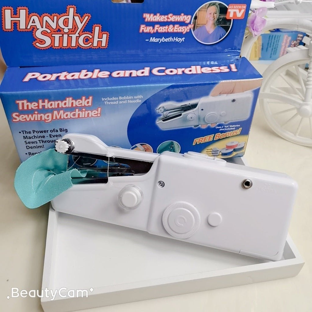 Portable Handheld Sewing Machine Cordless Battery Operated Stitcher