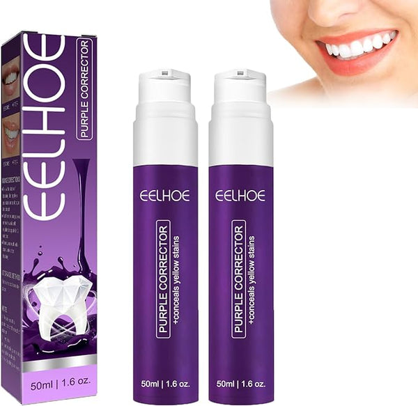 Purple Color Correcting Whitening Toothpaste For Brighter Smiles