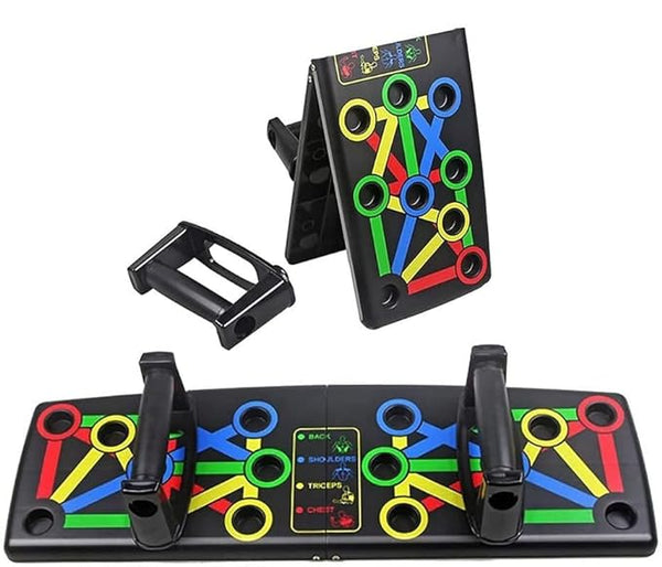 Color Coded Push Up Board System With Non-Slip Ergonomic Handles