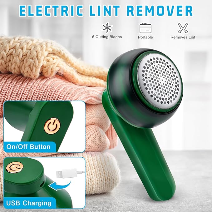 Rechargeable Electric Fabric Lint Remover For Sweaters & Coats