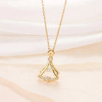 Rhinestone Decor Crystal Pendant Necklace For Women Elegant Glamour
