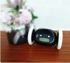 Yellow Robotic Alarm Clock For Kids Fun Tabletop Battery Powered Design
