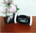 Yellow Robotic Alarm Clock For Kids Fun Tabletop Battery Powered Design