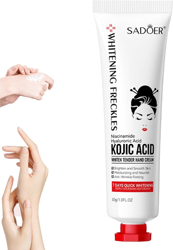 Sadoer Kojic Acid Hand Cream For Soft Bright Smooth Hydrated Hands