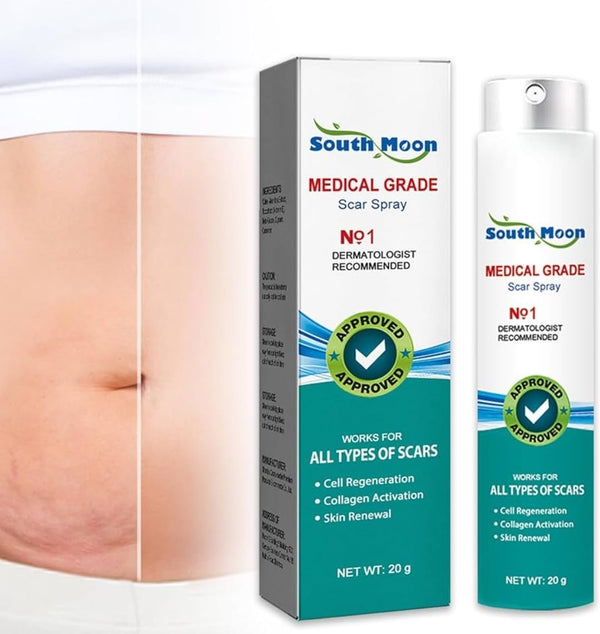 South Moon Medical Grade Scar Spray For Burns Surgery & Stretch Marks