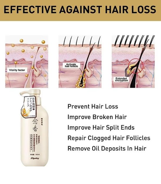 Natural Gentle Moisturizing Cleansing Shampoo For Soft Shiny & Strong Hair