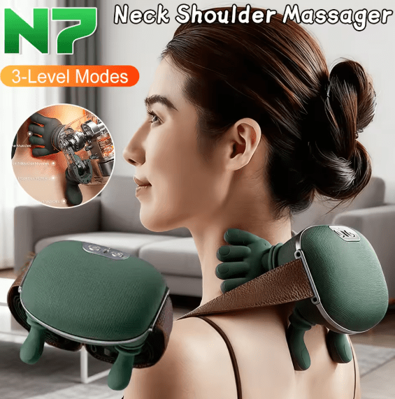 Shoulder & Neck Massager for Portable Muscle Tension Relief Care