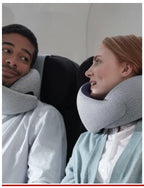 U-Shaped Memory Foam Travel Sleeping Pillow With Eye Mask And Earplugs