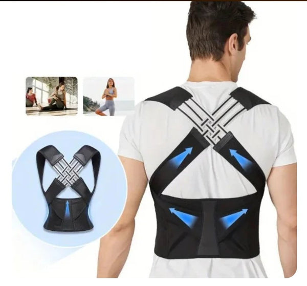 Posture Corrector Shoulder Back Support Belt Elastic Waistband