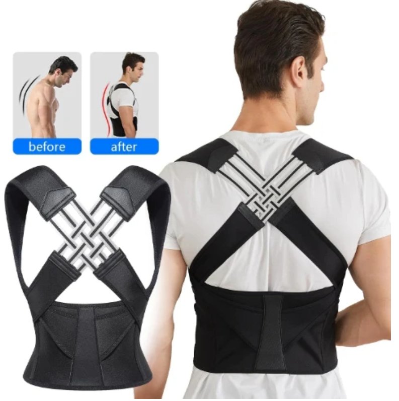 Posture Corrector Shoulder Back Support Belt Elastic Waistband