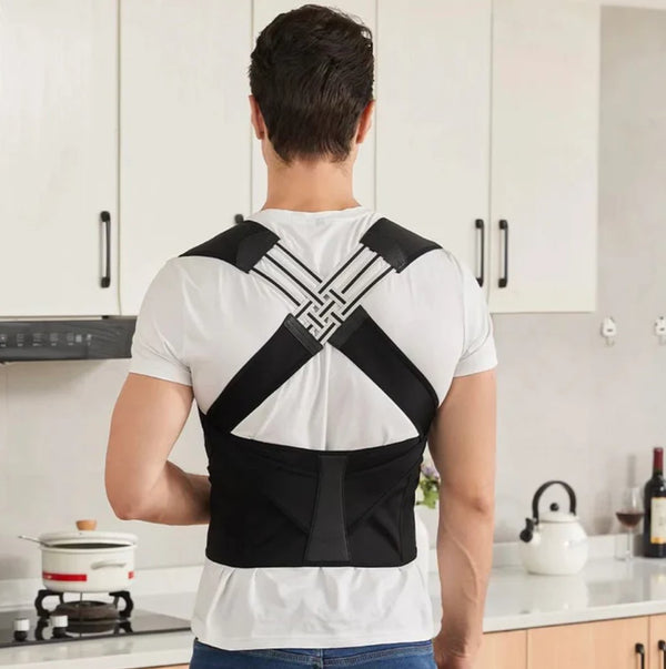 Posture Corrector Shoulder Back Support Belt Elastic Waistband