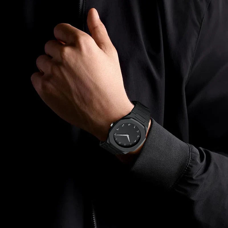 Stainless Steel Arabic Watch for Men Elegant Classic Design