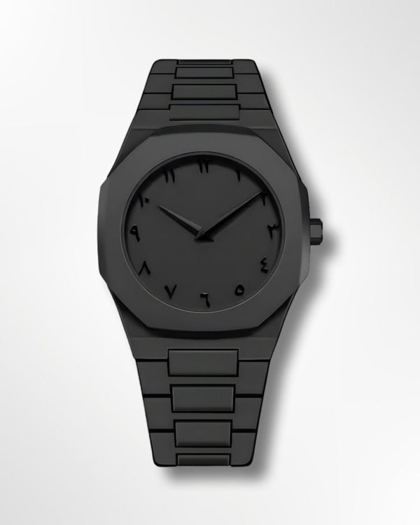 Stainless Steel Arabic Numeral Dial Watch For Men Elegant Versatile