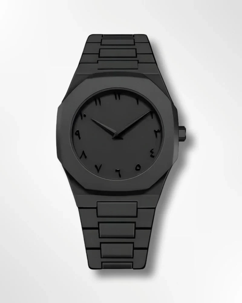 Stainless Steel Arabic Watch for Men Elegant Classic Design