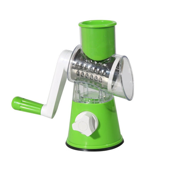 Table Top Drum Grater With Stainless Steel Slicer And Shredder Drums
