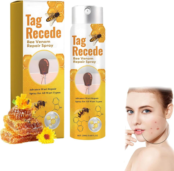 Tag Recede Bee Venom Wart & Skin Tag Removal Repair Spray Maximum Care