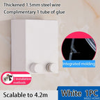 Retractable Telescopic Stainless Steel Clothesline Indoor Drying Rope