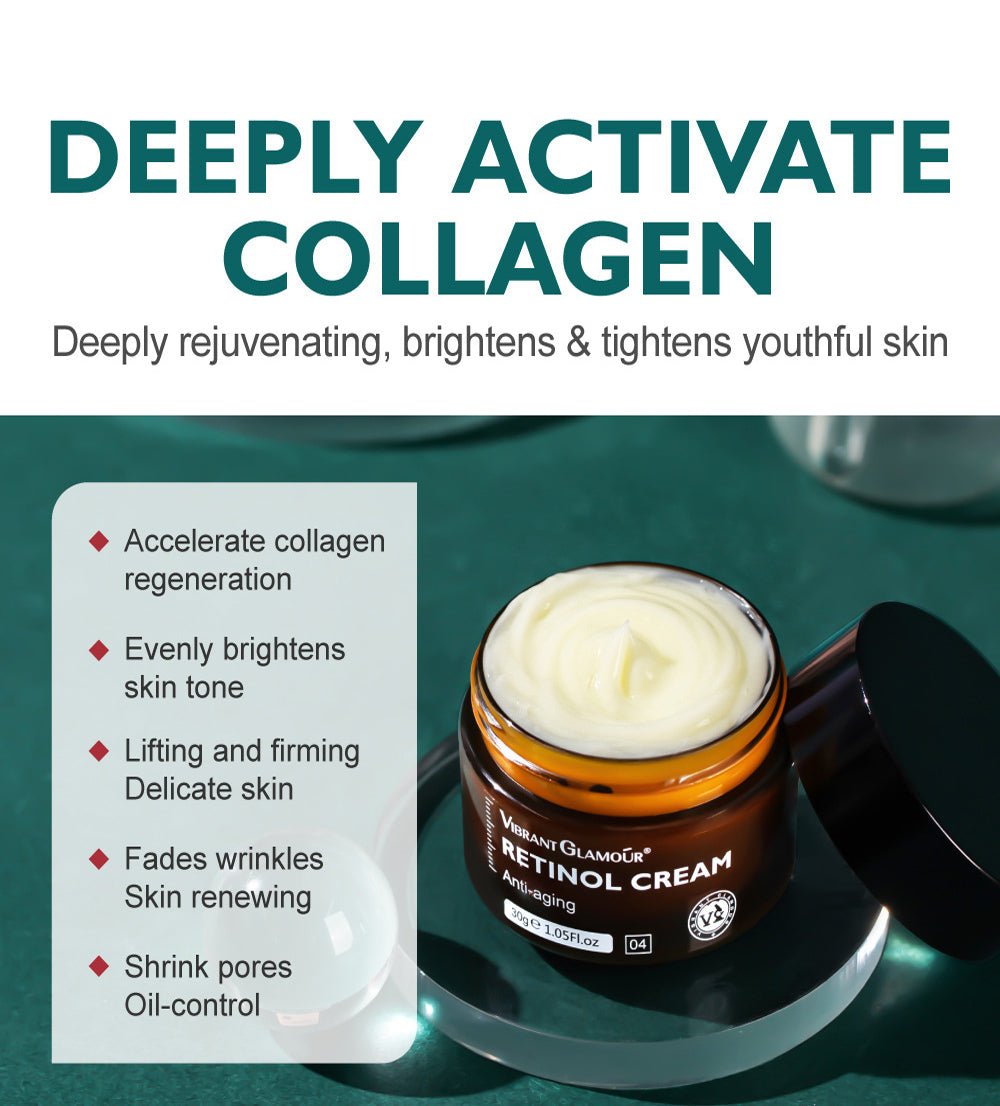 Vibrant Glamour Retinol Cream For Anti Aging Wrinkle & Fine Line Reduction