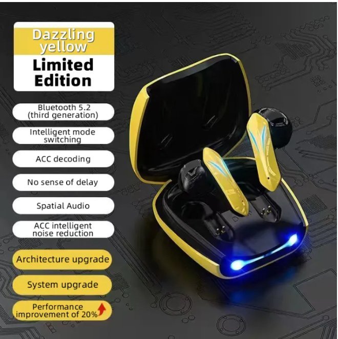 Wireless Gaming Earbuds Bluetooth 5.0 With Dual Touch Controls And LED
